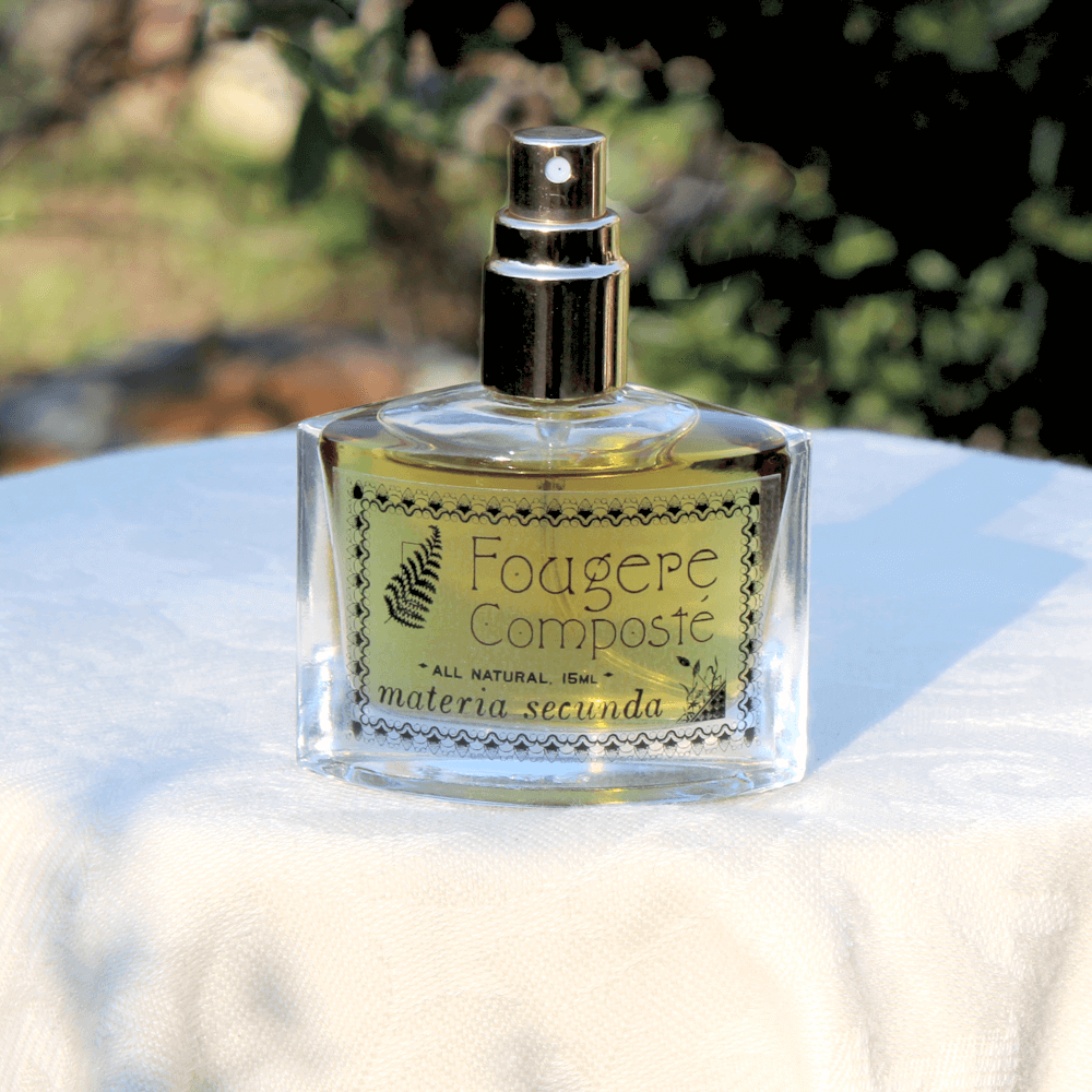 A bottle of fougere perfume